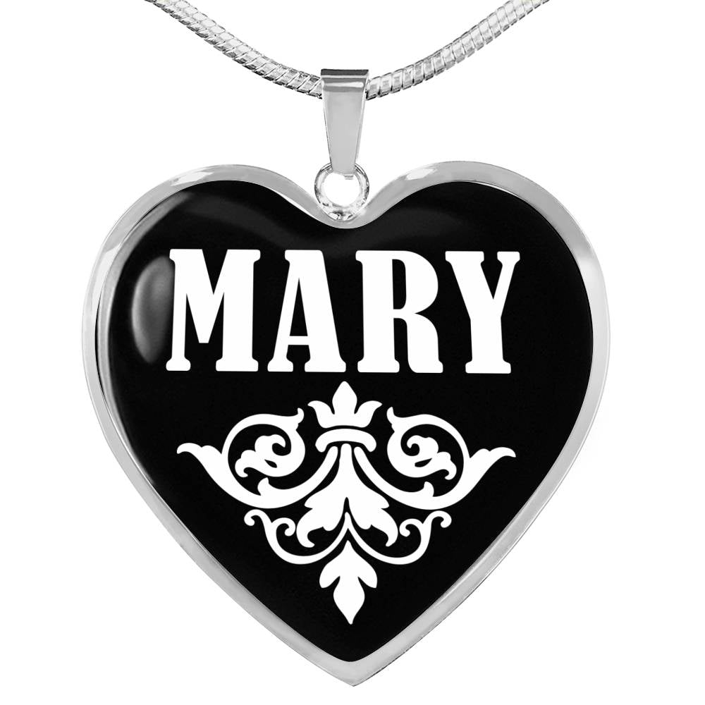 Mary v02 - Heart Pendant Luxury Necklace