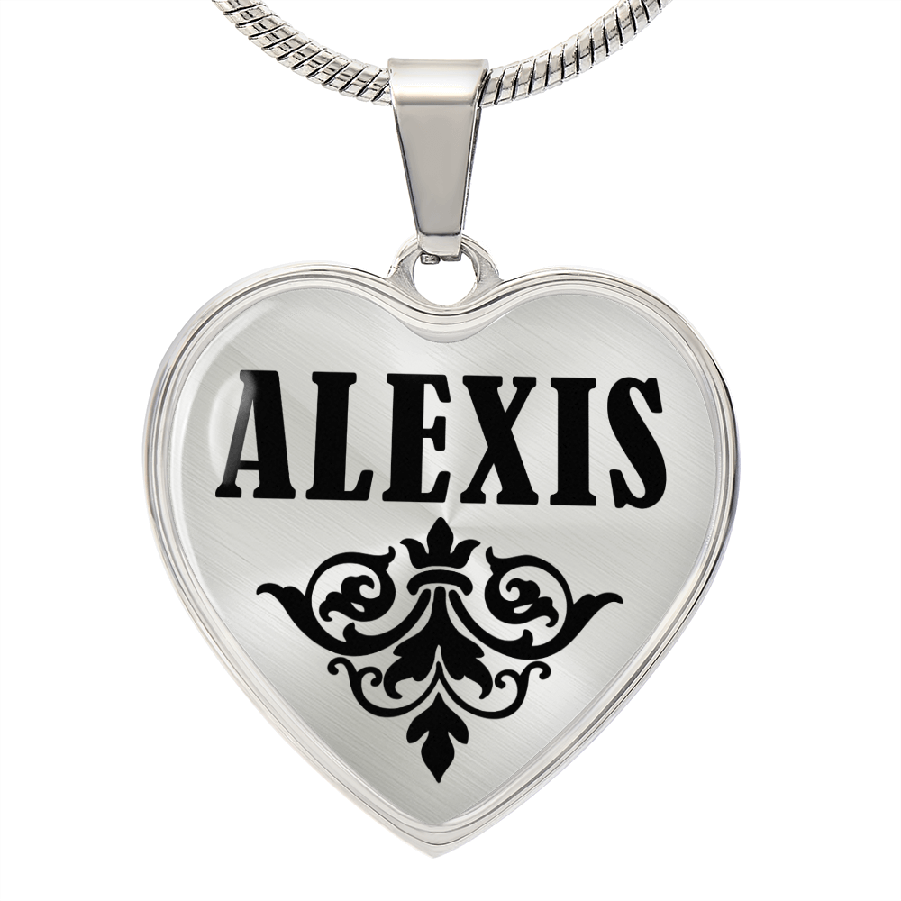 Alexis  v01 - Heart Pendant Luxury Necklace