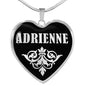 Adrienne v01s - Heart Pendant Luxury Necklace