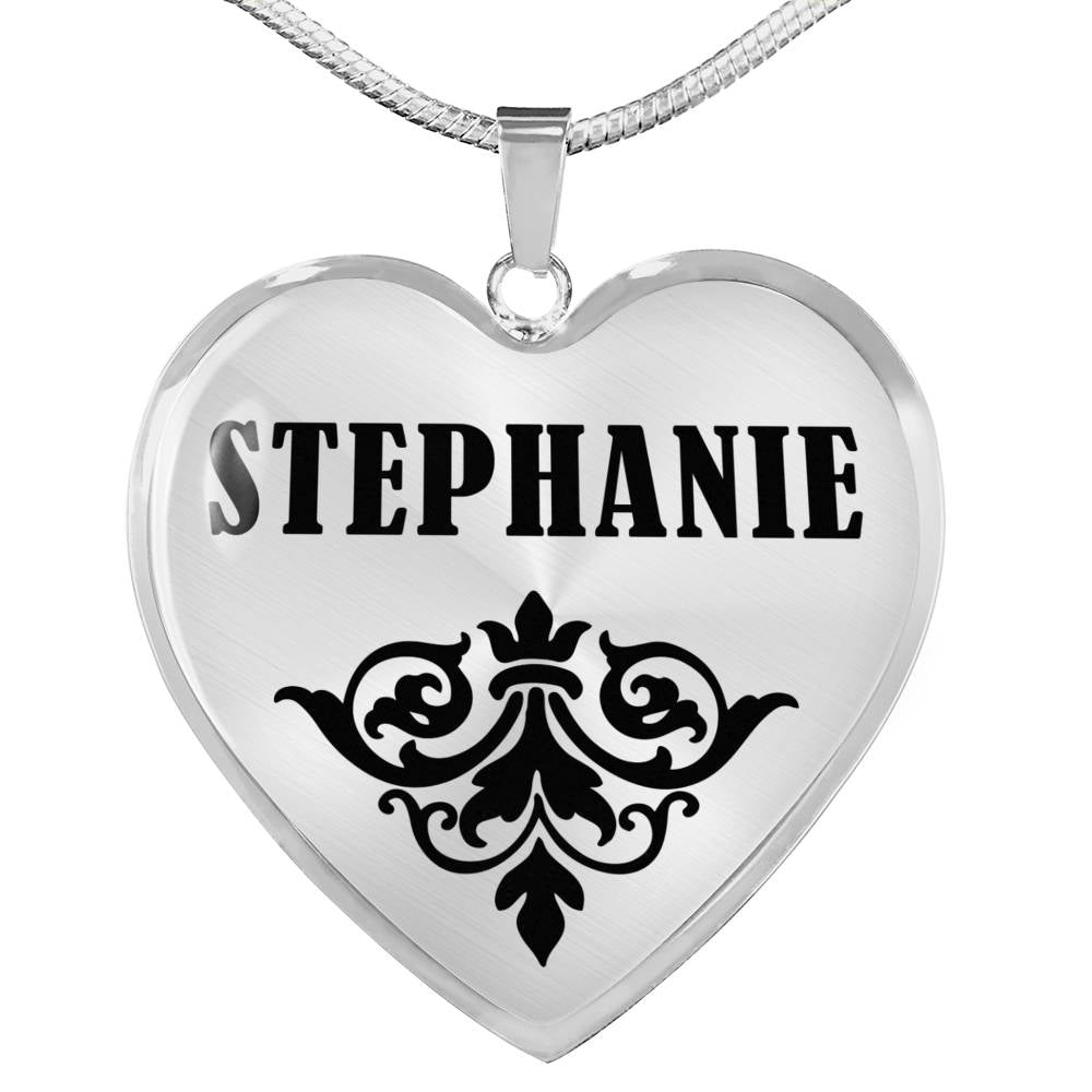Stephanie v01 - Heart Pendant Luxury Necklace