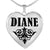 Diane v01 - Heart Pendant Luxury Necklace