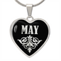 May v02 - Heart Pendant Luxury Necklace