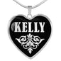 Kelly v01s - Heart Pendant Luxury Necklace