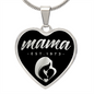 Mama, Est. 1973 v2 - Heart Pendant Luxury Necklace