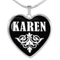 Karen v02 - Heart Pendant Luxury Necklace
