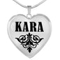 Kara v01 - Heart Pendant Luxury Necklace