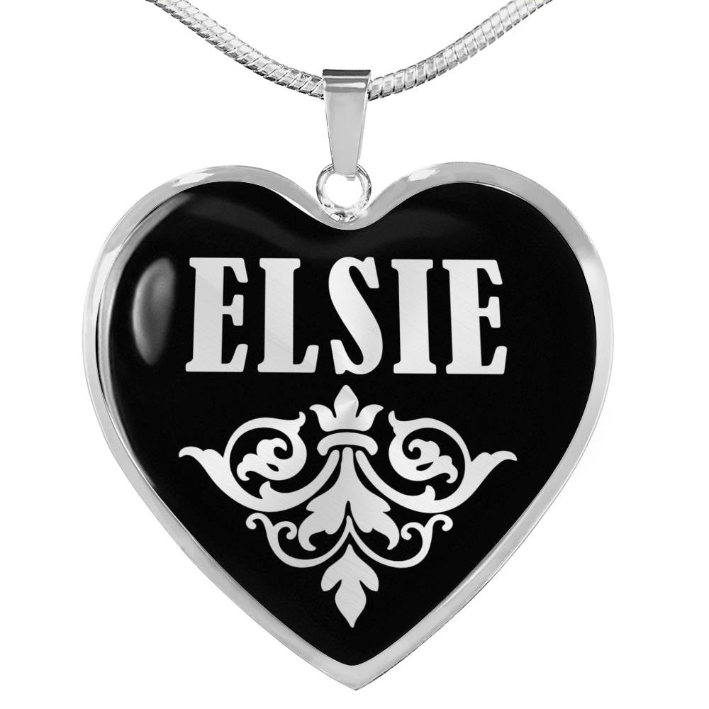 Elsie v01s - Heart Pendant Luxury Necklace