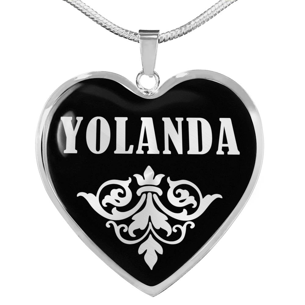 Yolanda v01s - Heart Pendant Luxury Necklace