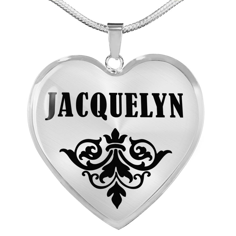 Jacquelyn v01 - Heart Pendant Luxury Necklace