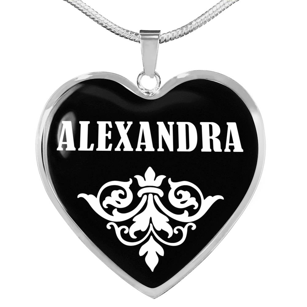 Alexandra v02 - Heart Pendant Luxury Necklace