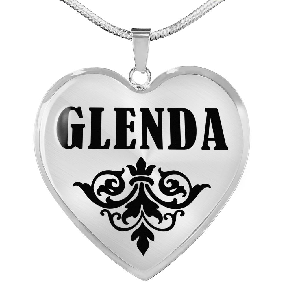 Glenda v01 - Heart Pendant Luxury Necklace