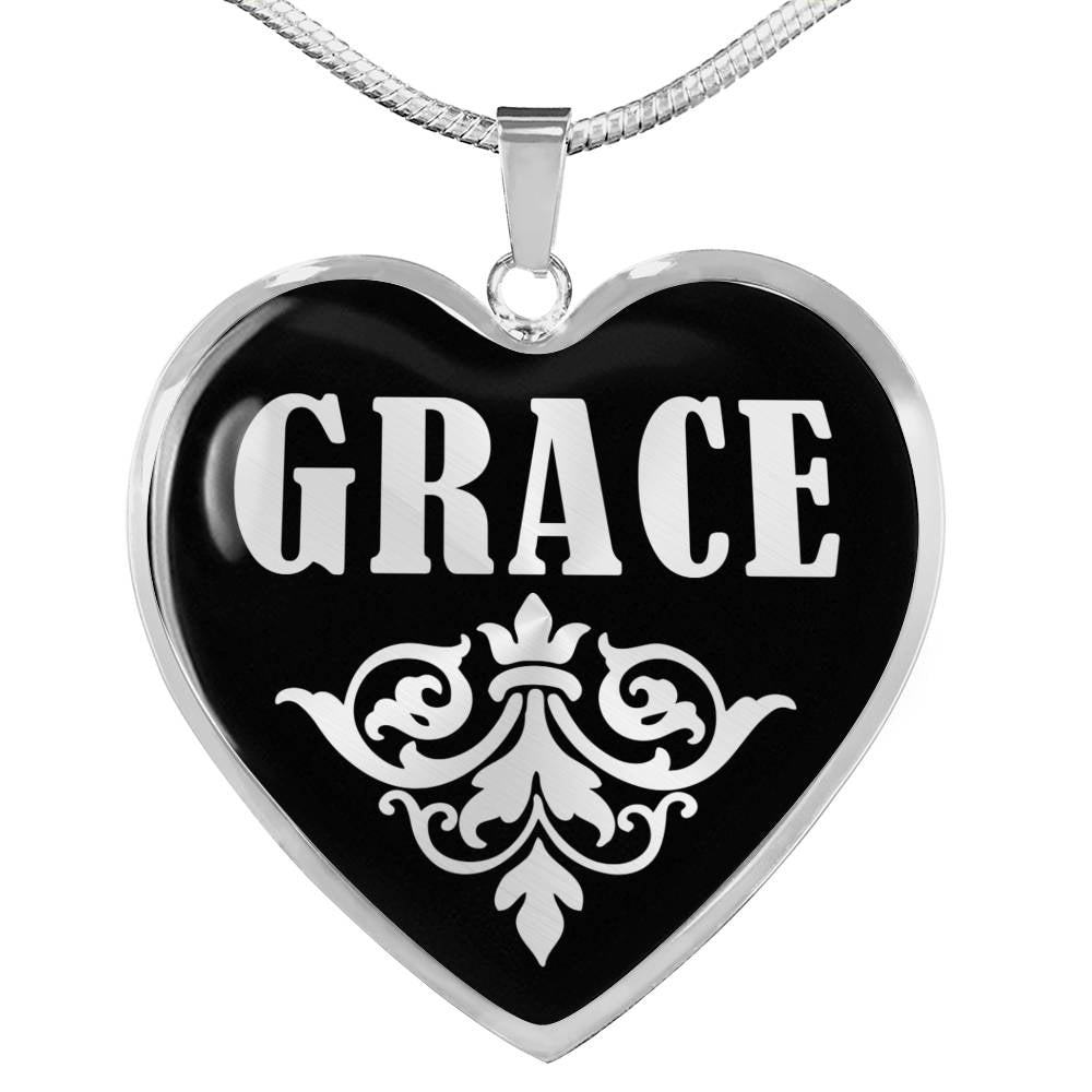 Grace v01s - Heart Pendant Luxury Necklace