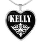 Kelly v02 - Heart Pendant Luxury Necklace