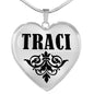 Traci v01 - Heart Pendant Luxury Necklace