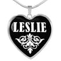 Leslie v02 - Heart Pendant Luxury Necklace
