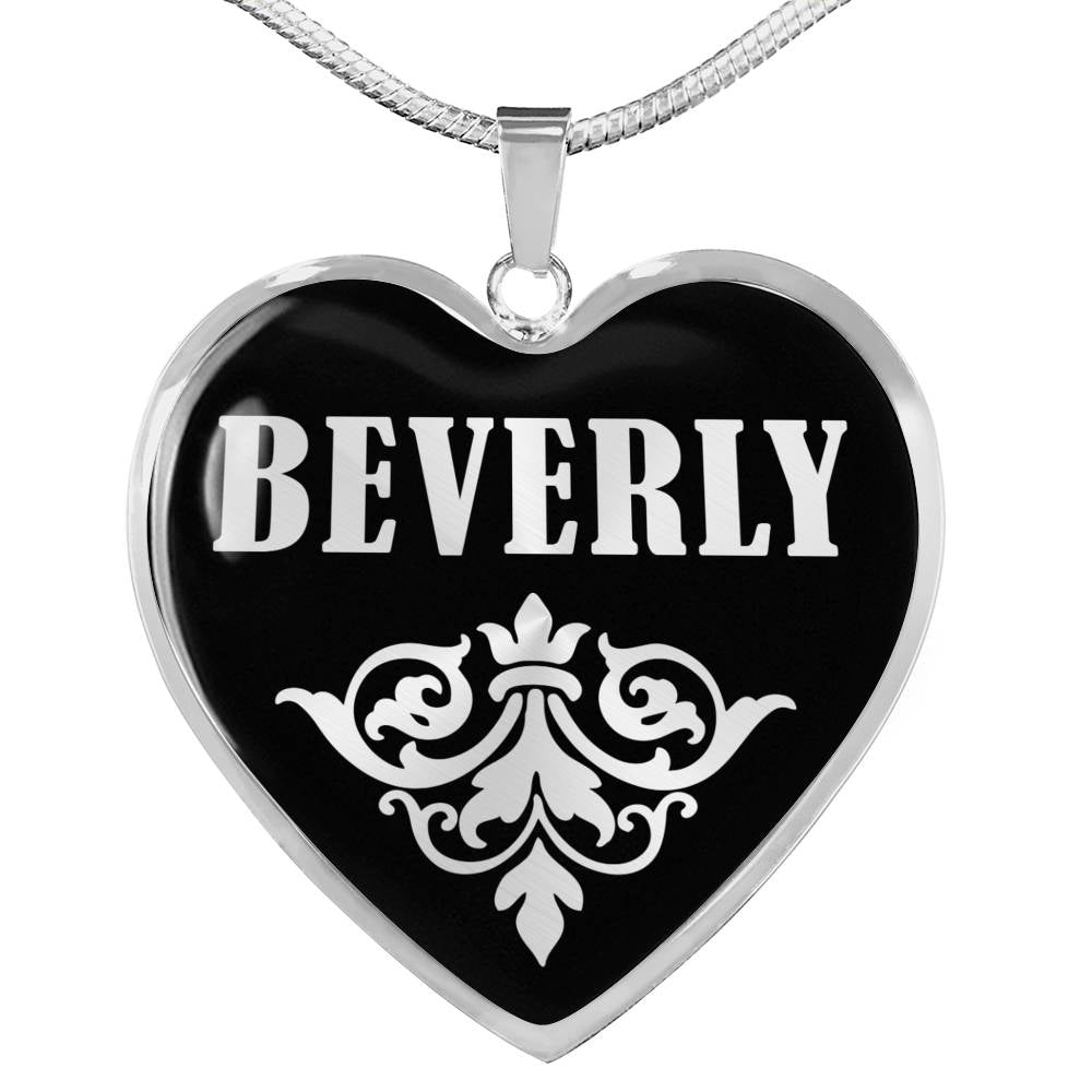 Beverly v01s - Heart Pendant Luxury Necklace