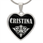 Cristina v02 - Heart Pendant Luxury Necklace