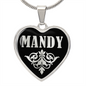 Mandy v02 - Heart Pendant Luxury Necklace