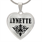 Lynette  v01 - Heart Pendant Luxury Necklace