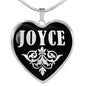 Joyce v01s - Heart Pendant Luxury Necklace