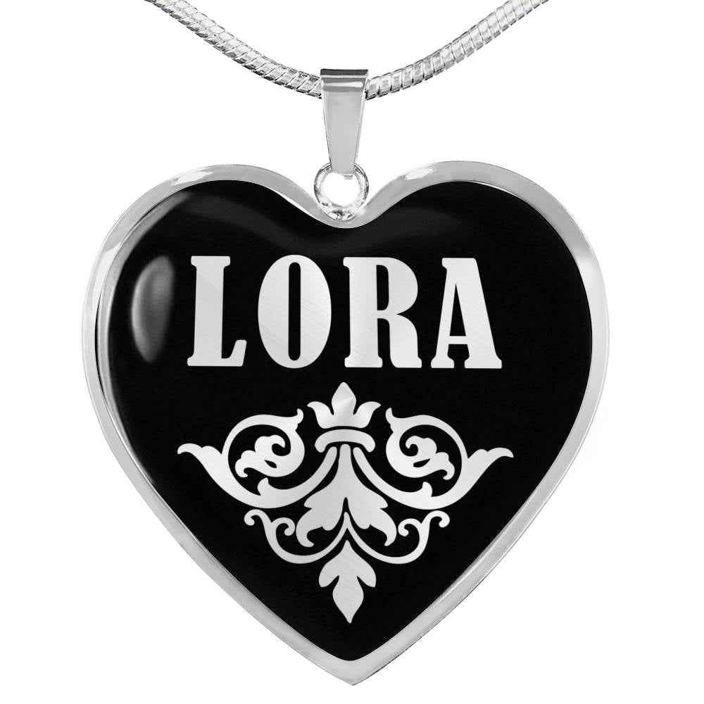 Lora v01s - Heart Pendant Luxury Necklace