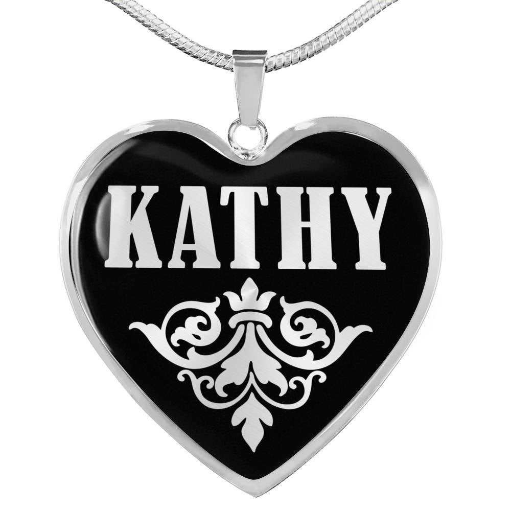 Kathy v01s - Heart Pendant Luxury Necklace