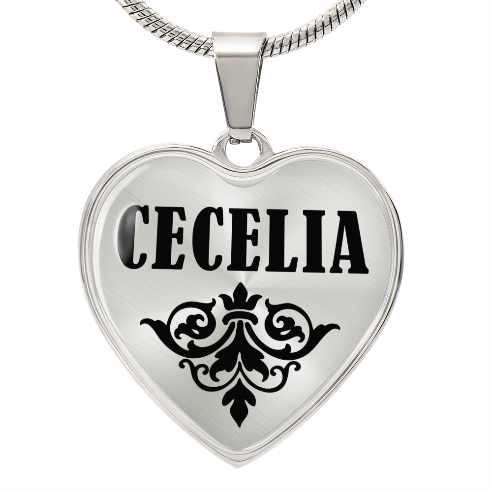 Cecelia  v01 - Heart Pendant Luxury Necklace