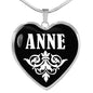 Anne v02 - Heart Pendant Luxury Necklace