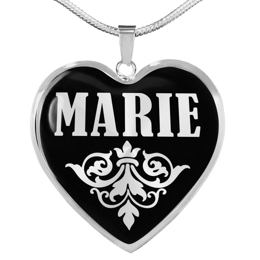 Marie v01s - Heart Pendant Luxury Necklace