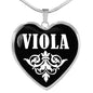 Viola v02 - Heart Pendant Luxury Necklace