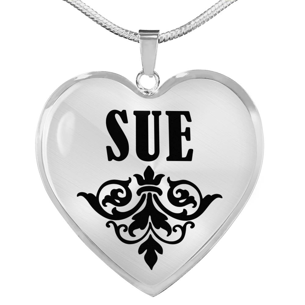 Sue v01 - Heart Pendant Luxury Necklace