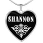 Shannon v01s - Heart Pendant Luxury Necklace