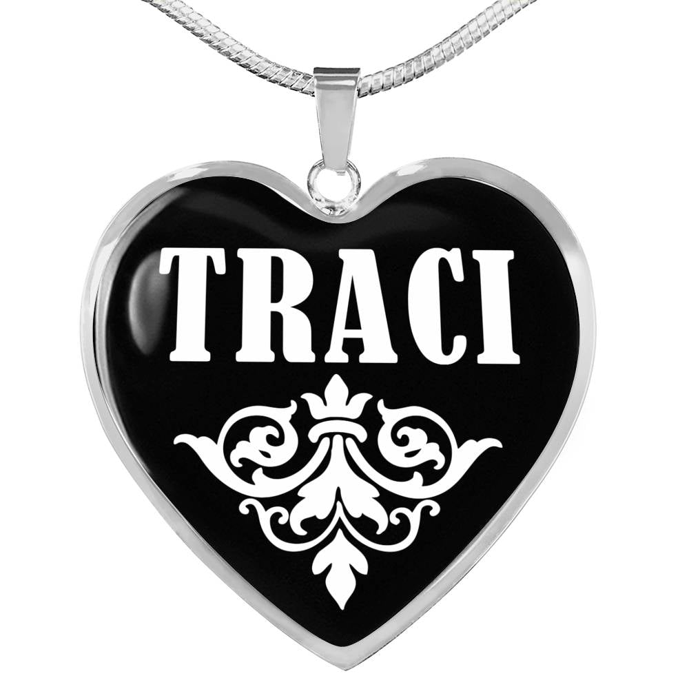 Traci v02 - Heart Pendant Luxury Necklace