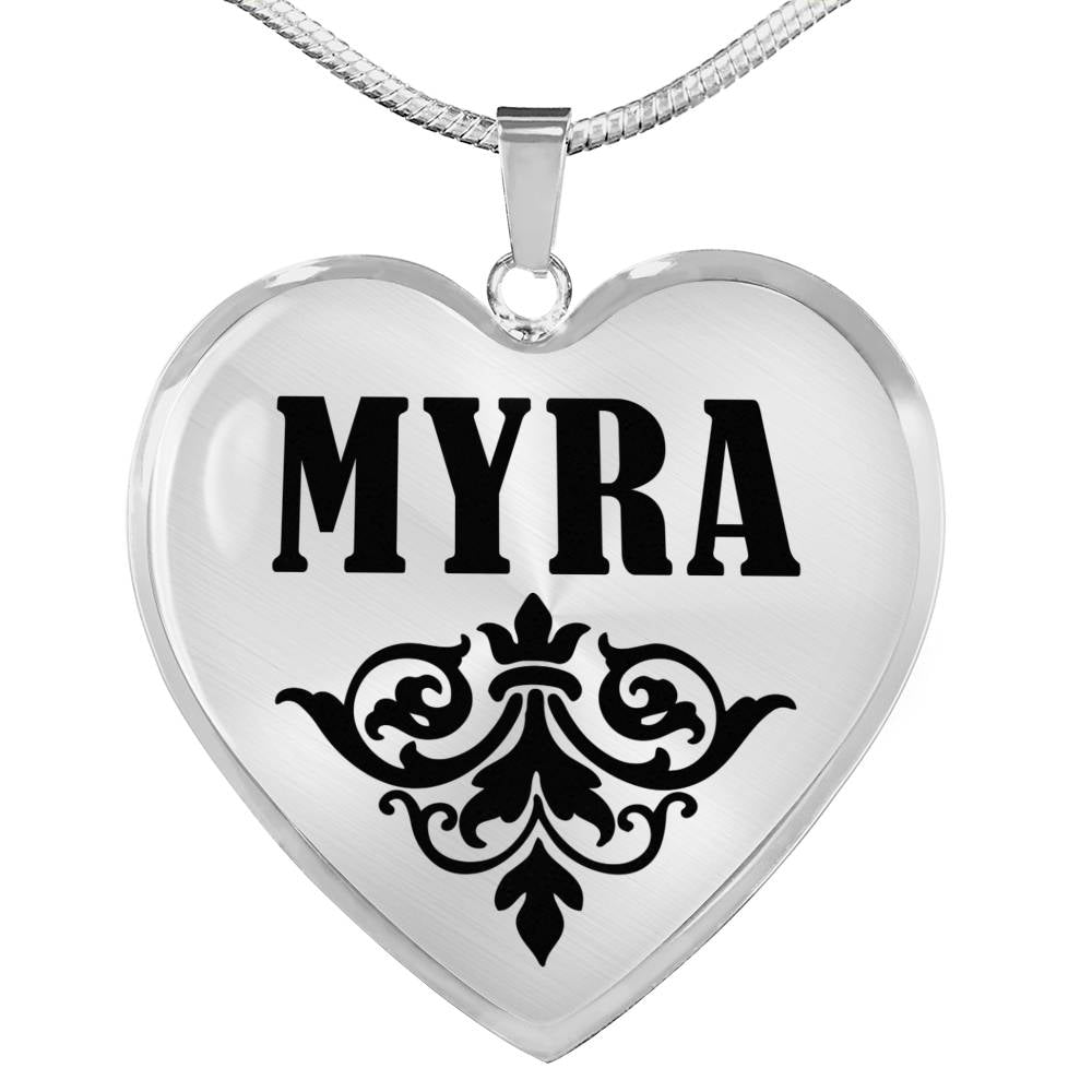 Myra v01 - Heart Pendant Luxury Necklace