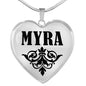 Myra v01 - Heart Pendant Luxury Necklace