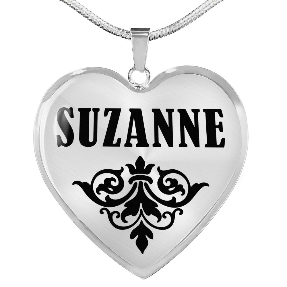 Suzanne v01 - Heart Pendant Luxury Necklace