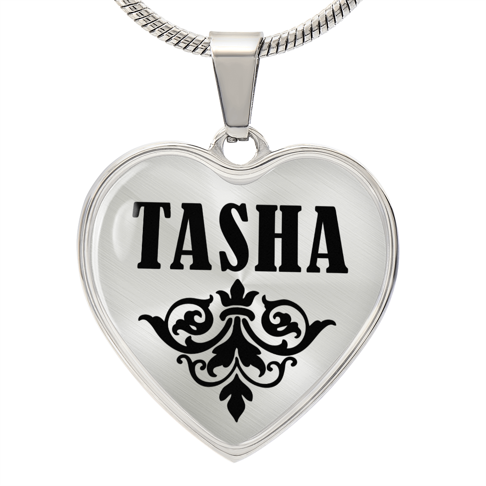 Tasha  v01 - Heart Pendant Luxury Necklace