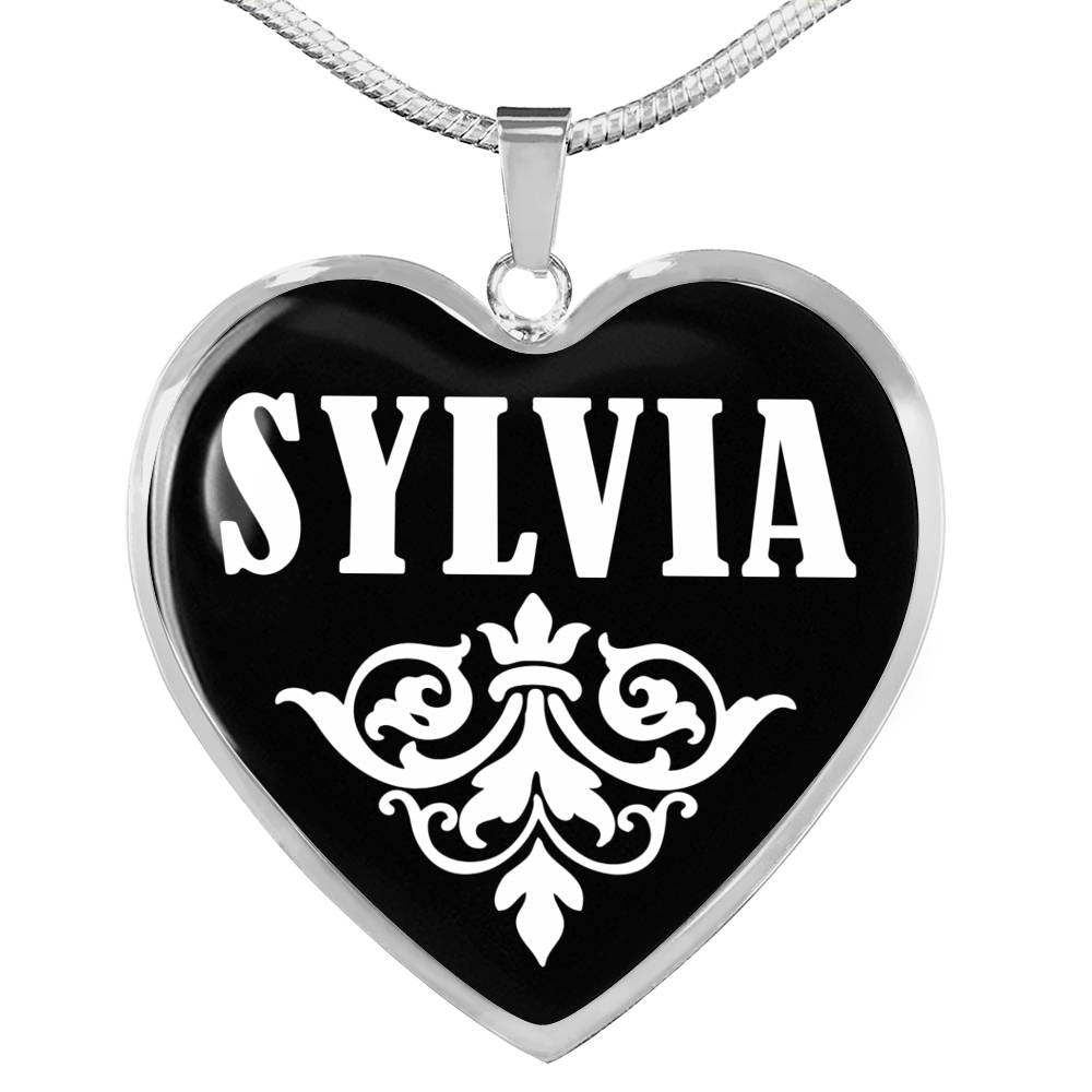 Sylvia v02 - Heart Pendant Luxury Necklace