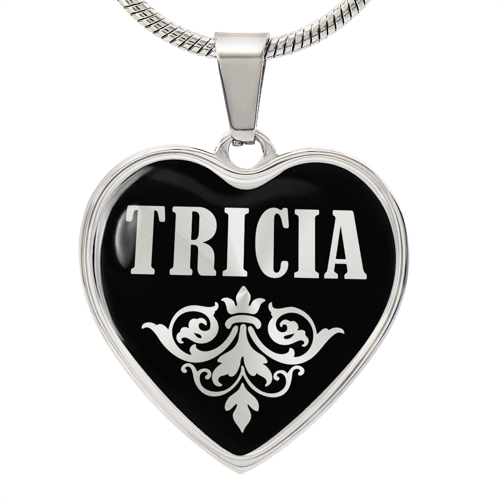 Tricia v02 - Heart Pendant Luxury Necklace