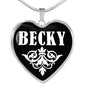 Becky v02 - Heart Pendant Luxury Necklace