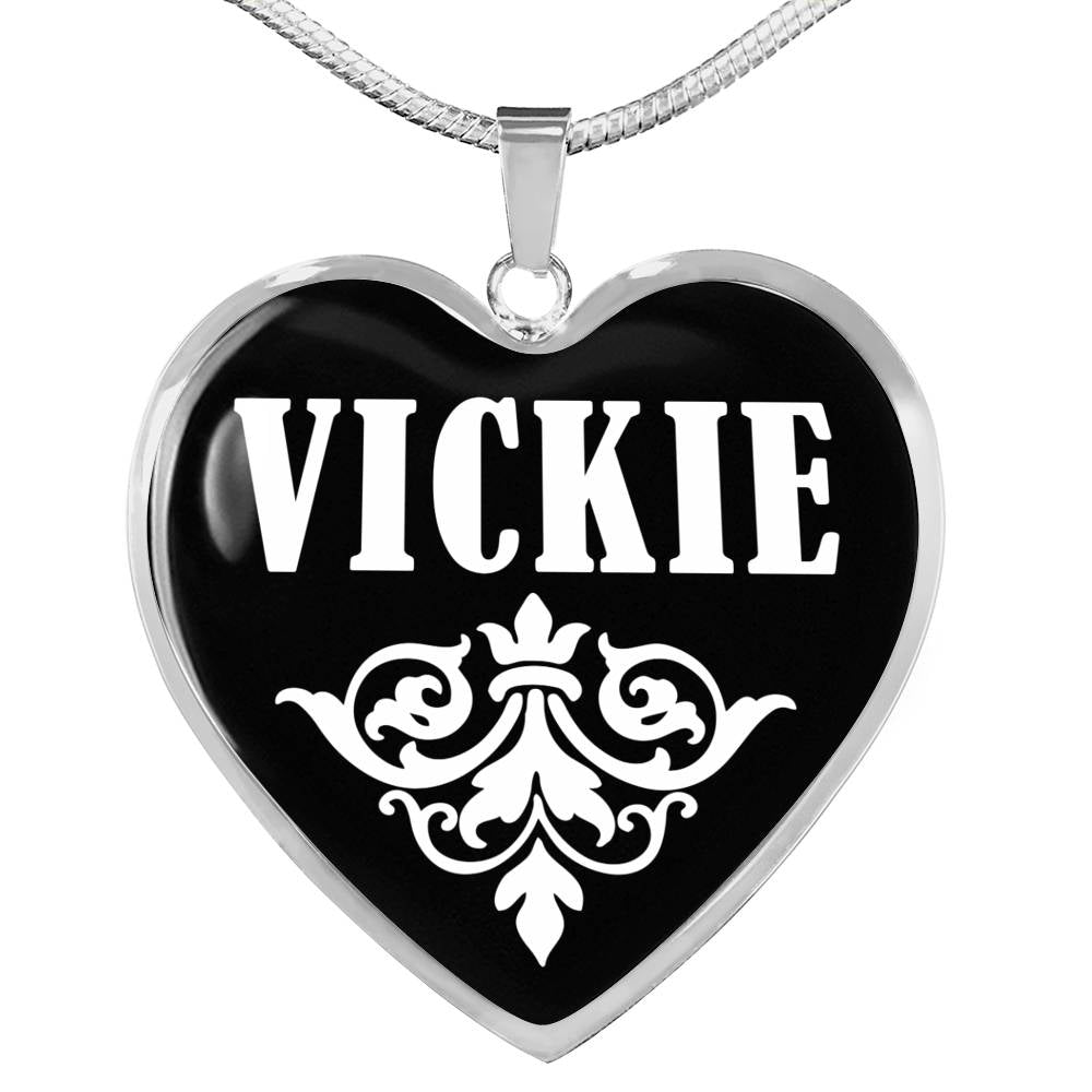 Vickie v02 - Heart Pendant Luxury Necklace