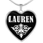 Lauren v02 - Heart Pendant Luxury Necklace