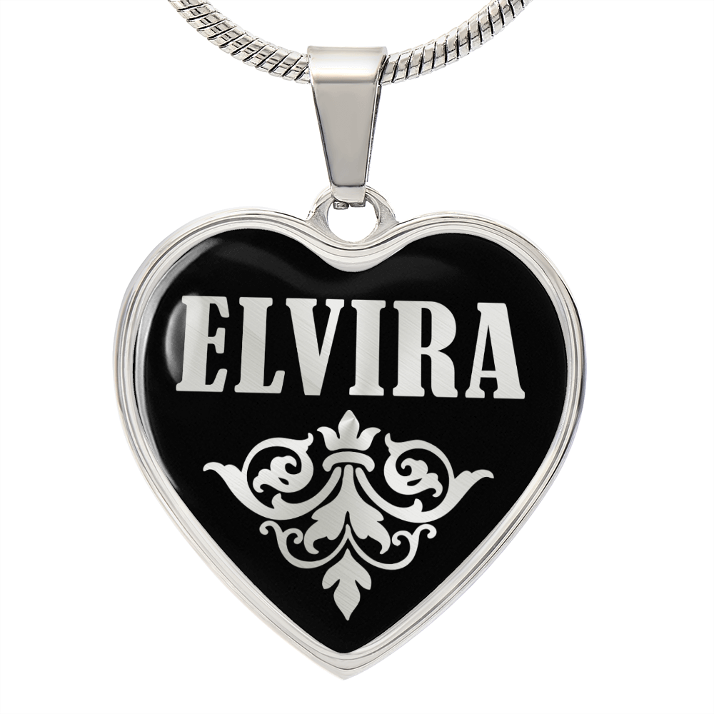 Elvira v02 - Heart Pendant Luxury Necklace