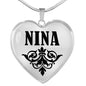 Nina v01 - Heart Pendant Luxury Necklace