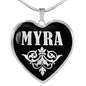 Myra v01s - Heart Pendant Luxury Necklace