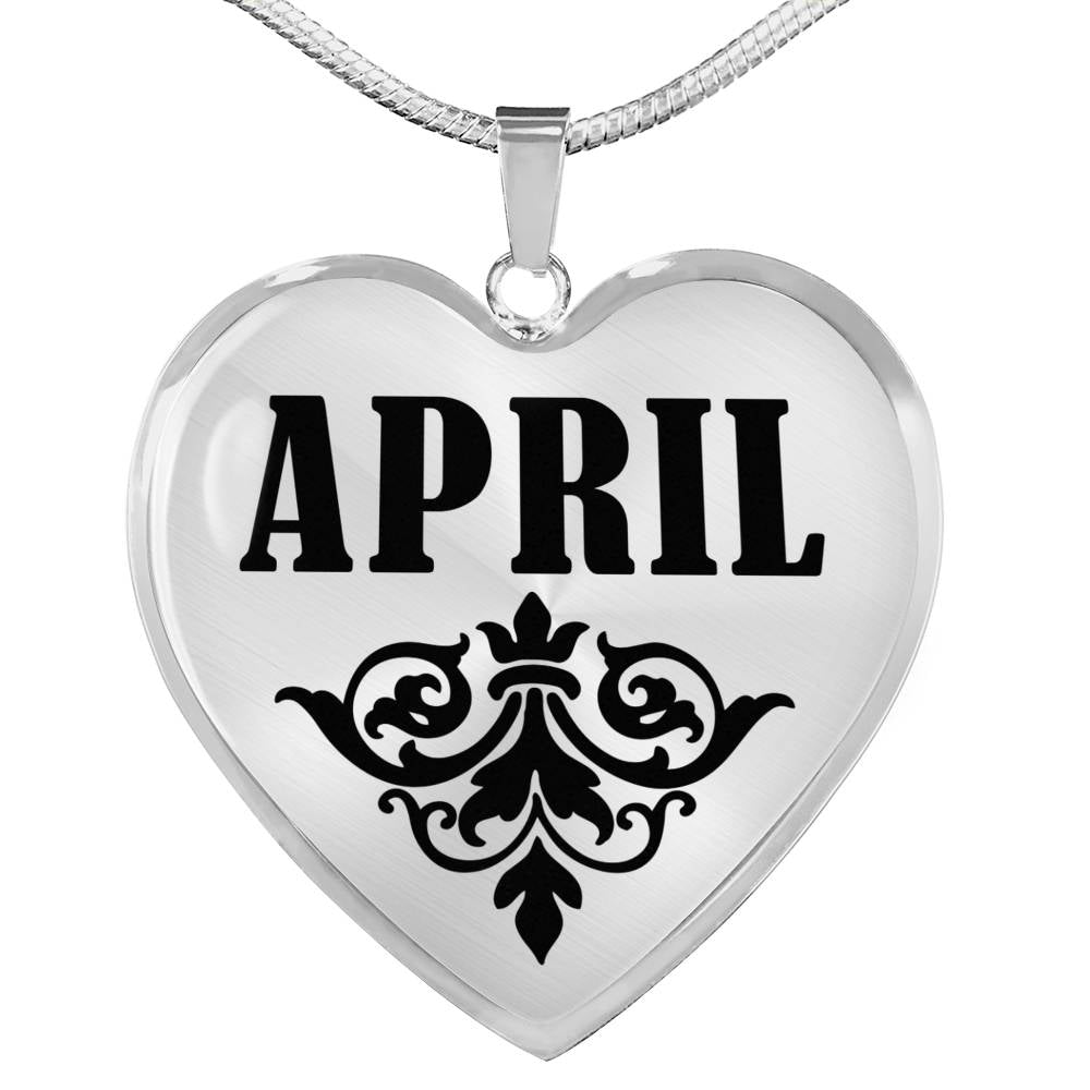 April v01 - Heart Pendant Luxury Necklace