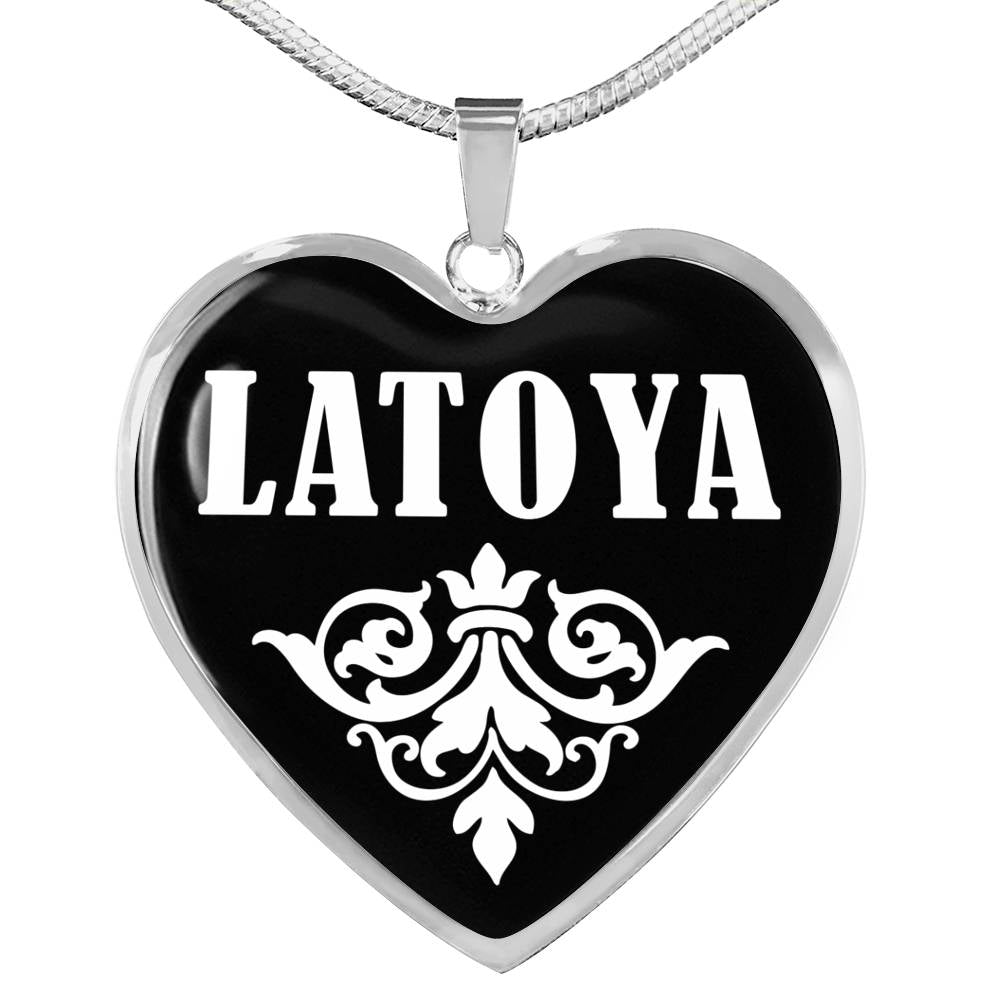 Latoya v02 - Heart Pendant Luxury Necklace