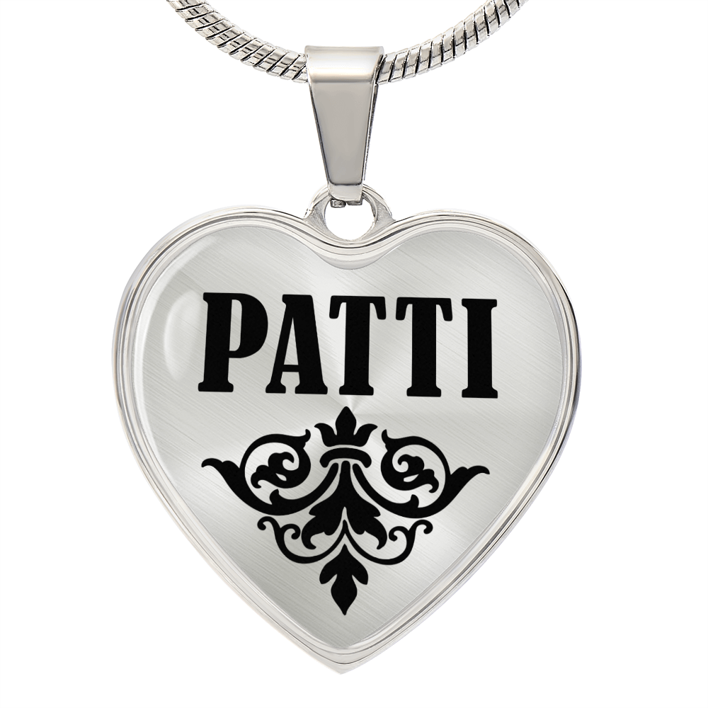 Patti  v01 - Heart Pendant Luxury Necklace