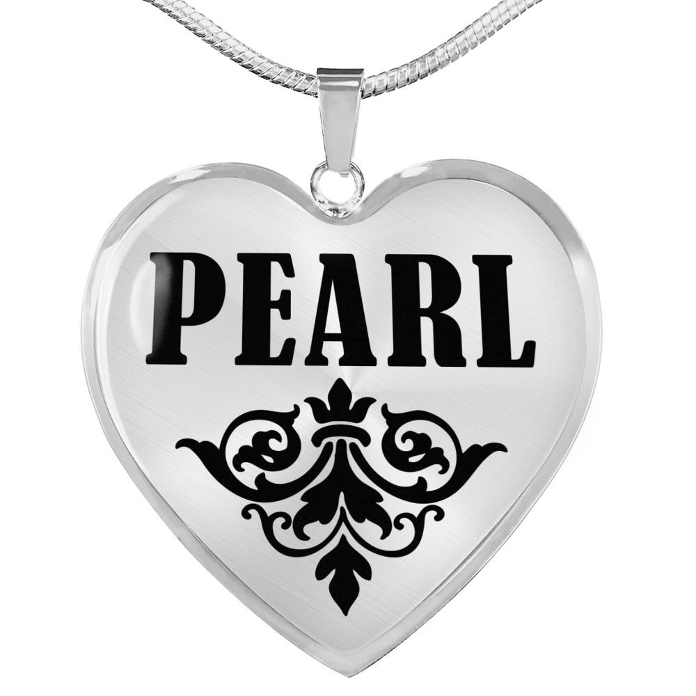 Pearl v01 - Heart Pendant Luxury Necklace