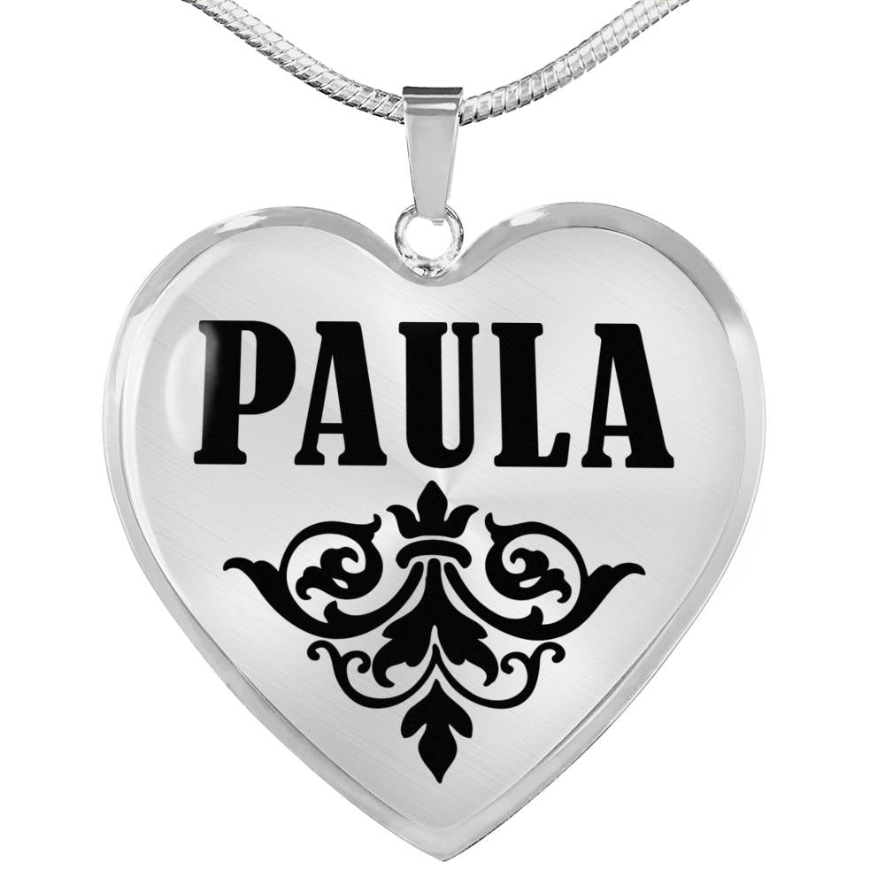 Paula v01 - Heart Pendant Luxury Necklace